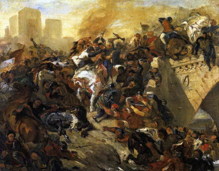 The Battle of Taillebourg, Eugene Delacroix